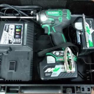 値下げ！ 中古 美品 HIKOKI(旧日立工機) WH18DDL2 コードレスインパクトドライバー マルチボルト蓄電池(BSL36A18)セット