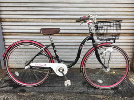 136.ジュニアタウンサイクル24インチ(LEDライト、3段変速)