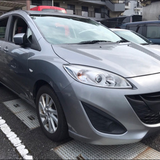 プレマシー H27年式 車検令和4年7月 スカイアクティブ20C 諸費用込み！パドルシフト HDDナビ バックモニター 電動スライド 純正アルミ BS18年製タイヤの画像