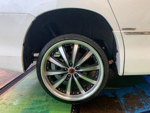 売り切り！19インチタイヤホイールセット4本。バリ山