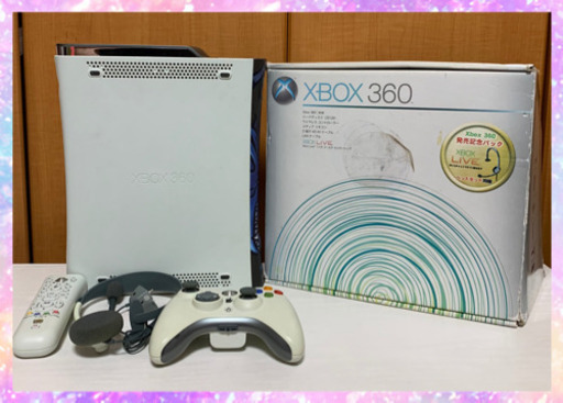 XBOX360 本体 Blue dragonプレート付き