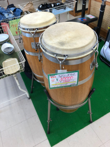 ★51　Pearl　ウッドコンガセット　【リサイクルマート宇宿店】