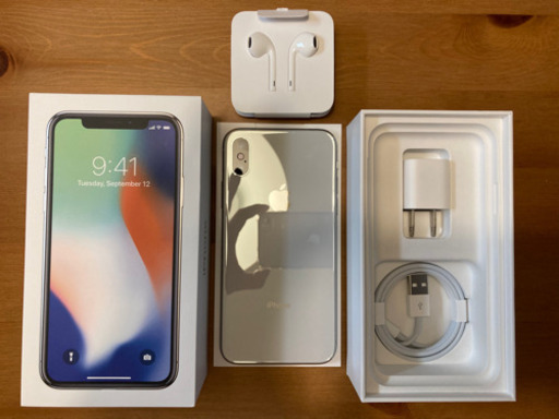iPhoneX SIMフリー　超美品　64 GB シルバー