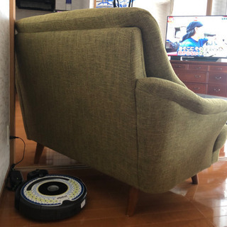 2人掛けソファー　状態は良いです。の画像