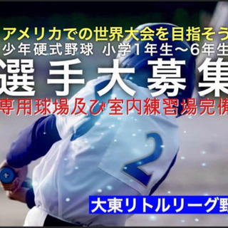 硬式野球　大東リトル　体験　入会募集！の画像