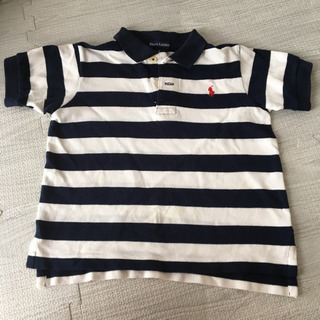 美品‼️オシャレ‼️ラルフローレン ポロシャツ ボーダー 110サイズの画像
