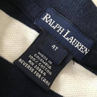 美品‼️オシャレ‼️ラルフローレン ポロシャツ ボーダー 110サイズの画像