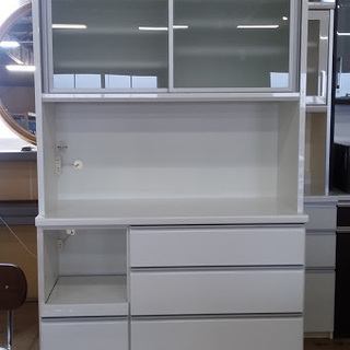 【店舗同時販売中】　松田家具　2枚スライド扉レンジボード　キッチンボード
