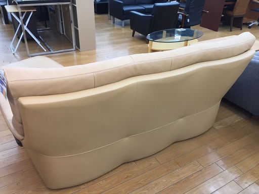 【トレファク鶴ヶ島店】karimoku　3人掛けソファ　オットマン付　Chitano