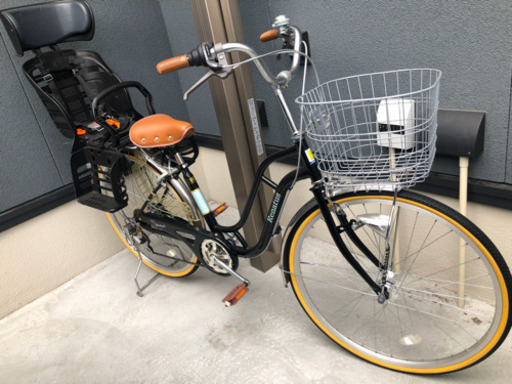 ママチャリ 子ども乗せシート付き ポニーテール