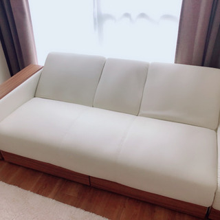 【お取引き先確定】ソファーベッド、使い方いろいろ、美品！の画像