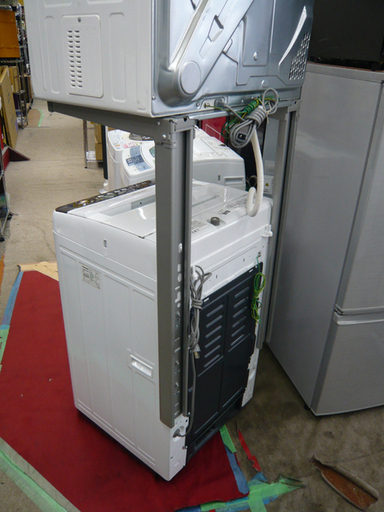 札幌 洗濯機＆衣類乾燥機 2点セット! 7kg 5kg 2015年製 パナソニック スタンド付き 除湿タイプ 業務 介護施設 グループホーム ケアハウス 寮 下宿 7.0kg 5.0kg 家電 本郷通店