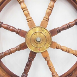 北川工業　木製　操舵輪(ラット) 北川工業 木製 操舵輪(ラット) 【公式通販】