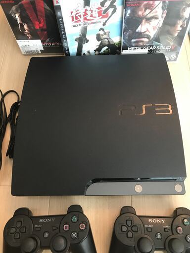 プレイステーション3本体／プレステ3本体／ソフト3本付（侍道3・メタルギアソリッド5・メタルギアソリッド5 ファントムペイン）
