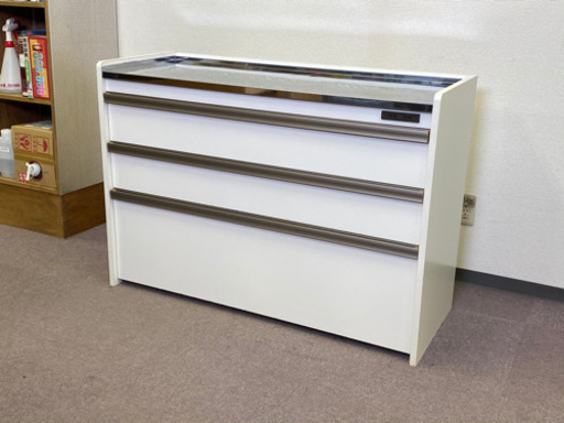 ステンレストップカウンター キッチンキャビネット ロータイプタイプ 高さ83.5cm×幅119cm