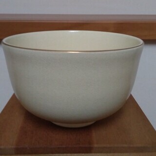 【中古未使用品】昭和５３年勅題母　抹茶茶碗　華やかな京焼です♪　の画像