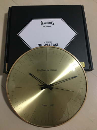 有名ブランド壁掛け時計　ゴールド　超美品