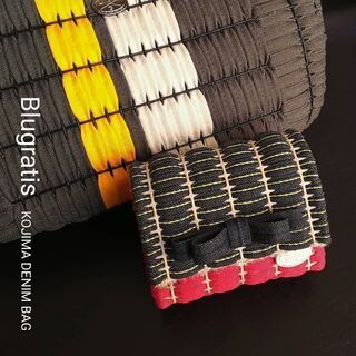 デニムテープで作る新しいバッグの画像