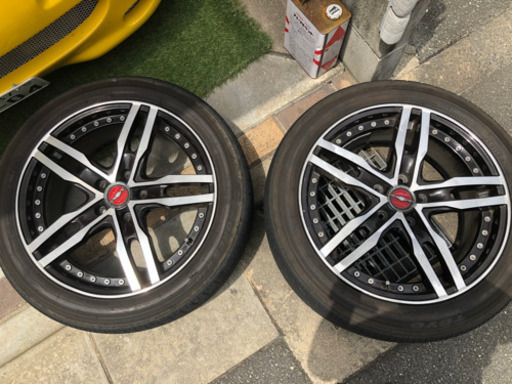 18インチタイヤ付き　4本セット　中古