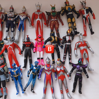 仮面ライダー ウルトラマン ソフビの画像