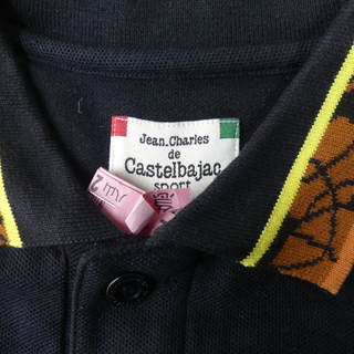 引き渡しが決まりました＾1中古castelbajacキャステルバジャッククリーニングタグ付きゴルフスポーツおしゃれ高級ポロシャツ刺繍の画像
