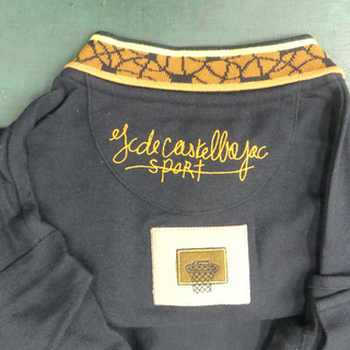 引き渡しが決まりました＾1中古castelbajacキャステルバジャッククリーニングタグ付きゴルフスポーツおしゃれ高級ポロシャツ刺繍の画像