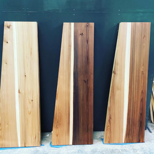 ダイニングテーブル　天板のみ　神山杉無垢材