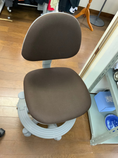 オフィス椅子　ブラウン　中古^_^