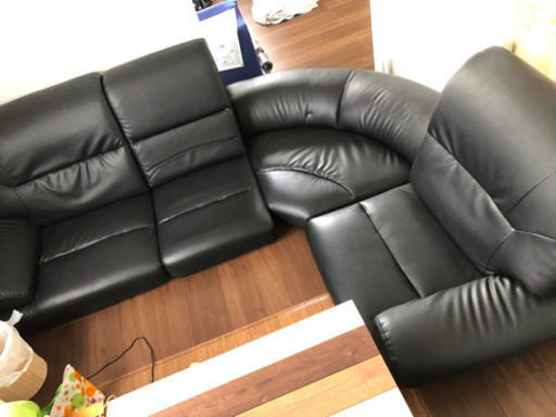 黒  ローソファー