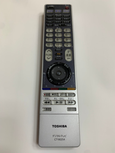 【値下げしました！】【中古】東芝　ＲＥＧＺＡ　テレビ用リモコン　ＣＴ―90254