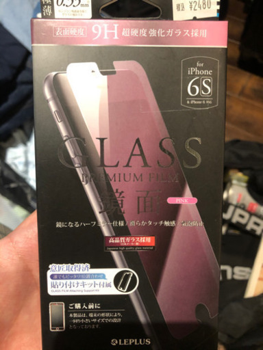 早い者勝ち➍】iPhone6s 保護ガラス付き⤴︎