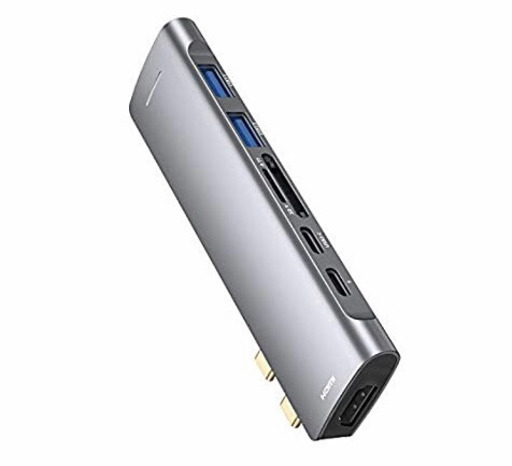 新品 USB Type C ハブ USB C ハブ USB C ドッキングステーション 7in1 変換 USB3.0 HUB PD急速充電 高速データ転送 4K HDMI出力 SD/Micro SD カードリーダー 軽量 超スリム 持ち運び便利 防熱強化 多機能 USB タイプ C 変換アダプタ MacBook/MacBook Pro/ChromeBook対応 (グレー)