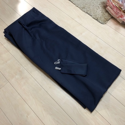 1級遮光カーテン 幅100cm×丈183cm  2枚組1セット（ネイビー）①