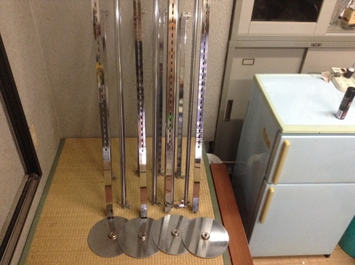 陳列棚用品  店舗仕切り  [ポールセット]