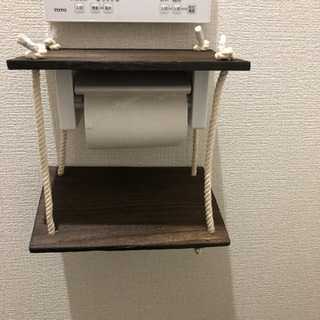 ハンドメイド  トイレ  スマホ置き  置くだけタイプです  便利グッズの画像