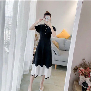 ¥4400→¥2200-レディース　ワンピース  ブラック