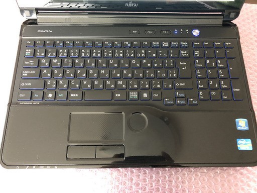 中古　富士通　LIFEBOOK AH77/G　天板スレ・キズ多い　Windows10 Core i7 2.20GHz 4コア　メモリ8GB 新品SSD240GB カメラ内臓