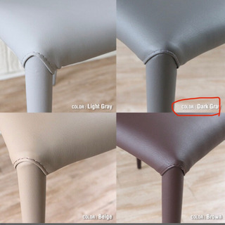 オール合皮ダイニングチェア2脚セットの画像