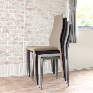 オール合皮ダイニングチェア2脚セットの画像