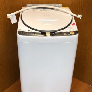 ★縦型乾燥機付き洗濯機★Panasonic★2014年★洗濯乾燥機★8kg/3.5kg★エコナビ★泡洗浄★エコウォッシュ★NA-FR80H8（A885）AKARI