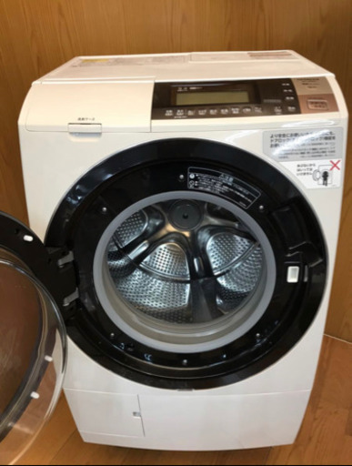 ☆キレイ☆HITACHI ドラム式洗濯乾燥機 BD-S8800L 2016年製　風アイロン ビッグドラム スリム　11Kg/6Kg（B106）AKARI