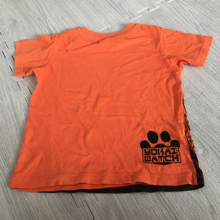 妖怪ウォッチ×ユニクロ　半袖Tシャツ　オレンジ サイズ100の画像