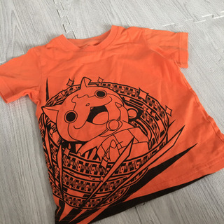 妖怪ウォッチ×ユニクロ　半袖Tシャツ　オレンジ サイズ100の画像