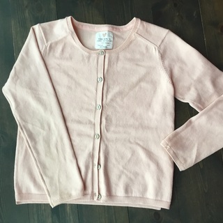女児 ＺＡＲＡ カーディガン ピンク 128cm