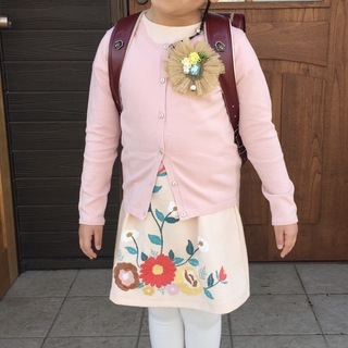 女児 ＺＡＲＡ カーディガン ピンク 128cmの画像