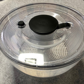 OXO サラダ スピナー クリア 大 野菜 水切り器 オクソーの画像