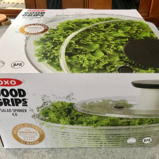 OXO サラダ スピナー クリア 大 野菜 水切り器 オクソーの画像