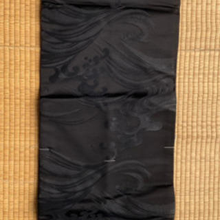 着物の帯（黒）の画像