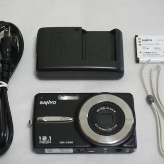 売約済【デジカメ】SANYO DSC-X1260 ブラック （動...