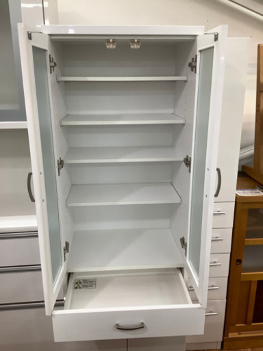 ニトリ　食器棚　ホワイト　コパン　